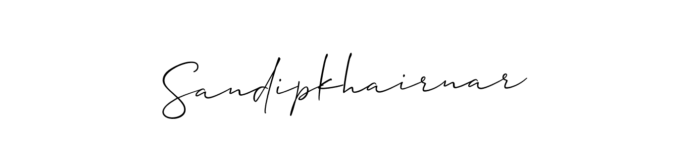 You should practise on your own different ways (Allison_Script) to write your name (Sandipkhairnar) in signature. don't let someone else do it for you. Sandipkhairnar signature style 2 images and pictures png