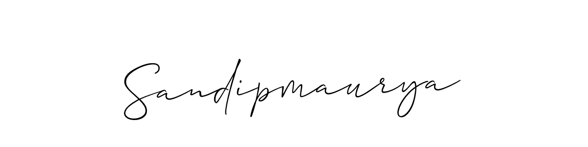 Make a short Sandipmaurya signature style. Manage your documents anywhere anytime using Allison_Script. Create and add eSignatures, submit forms, share and send files easily. Sandipmaurya signature style 2 images and pictures png