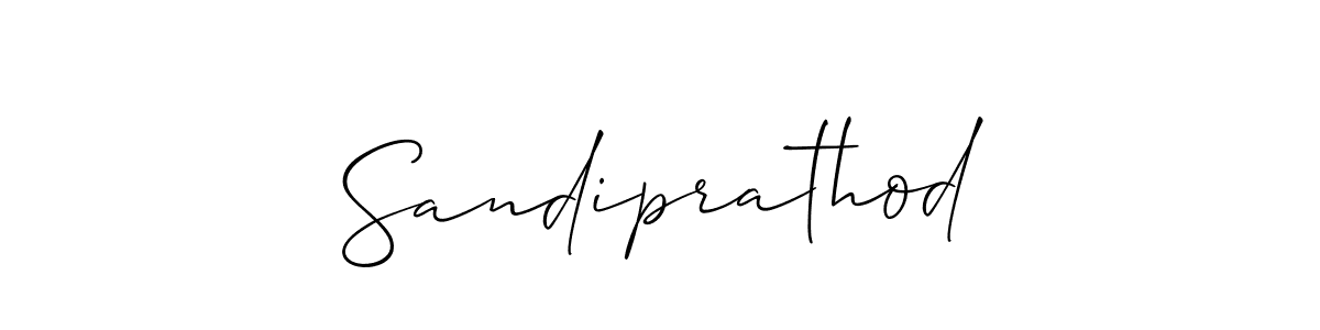 if you are searching for the best signature style for your name Sandiprathod. so please give up your signature search. here we have designed multiple signature styles  using Allison_Script. Sandiprathod signature style 2 images and pictures png
