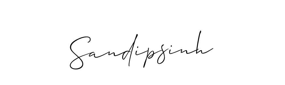 Sandipsinh stylish signature style. Best Handwritten Sign (Allison_Script) for my name. Handwritten Signature Collection Ideas for my name Sandipsinh. Sandipsinh signature style 2 images and pictures png