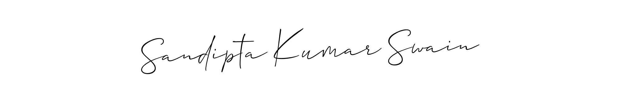 Sandipta Kumar Swain stylish signature style. Best Handwritten Sign (Allison_Script) for my name. Handwritten Signature Collection Ideas for my name Sandipta Kumar Swain. Sandipta Kumar Swain signature style 2 images and pictures png