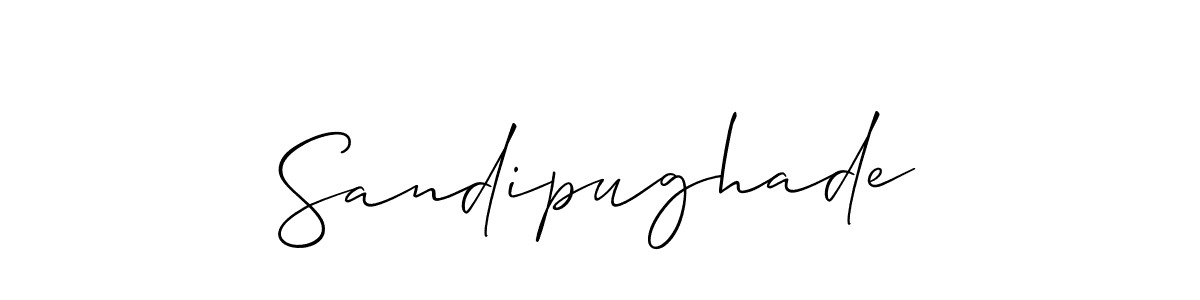 Best and Professional Signature Style for Sandipughade. Allison_Script Best Signature Style Collection. Sandipughade signature style 2 images and pictures png