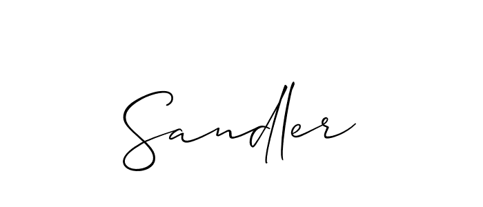 You should practise on your own different ways (Allison_Script) to write your name (Sandler) in signature. don't let someone else do it for you. Sandler signature style 2 images and pictures png