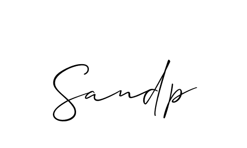 if you are searching for the best signature style for your name Sandp. so please give up your signature search. here we have designed multiple signature styles  using Allison_Script. Sandp signature style 2 images and pictures png