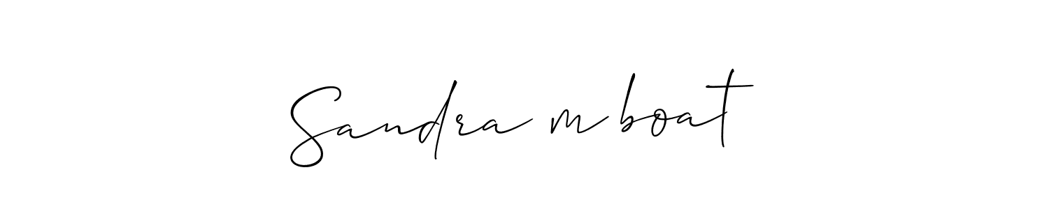if you are searching for the best signature style for your name Sandra m boat. so please give up your signature search. here we have designed multiple signature styles  using Allison_Script. Sandra m boat signature style 2 images and pictures png