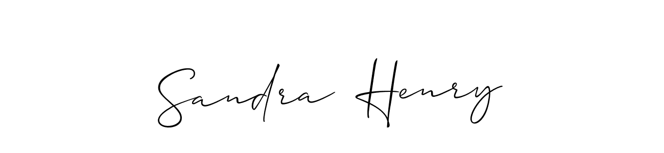 Sandra  Henry stylish signature style. Best Handwritten Sign (Allison_Script) for my name. Handwritten Signature Collection Ideas for my name Sandra  Henry. Sandra  Henry signature style 2 images and pictures png