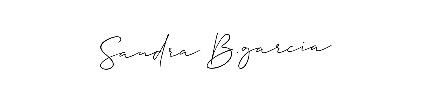 Allison_Script is a professional signature style that is perfect for those who want to add a touch of class to their signature. It is also a great choice for those who want to make their signature more unique. Get Sandra B.garcia name to fancy signature for free. Sandra B.garcia signature style 2 images and pictures png