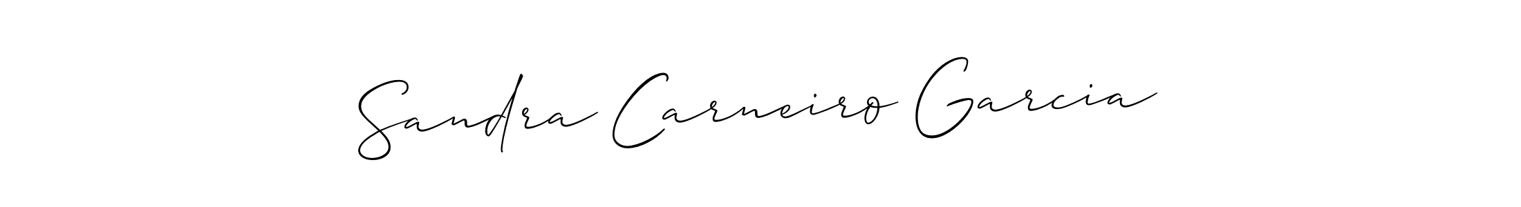 Make a short Sandra Carneiro Garcia signature style. Manage your documents anywhere anytime using Allison_Script. Create and add eSignatures, submit forms, share and send files easily. Sandra Carneiro Garcia signature style 2 images and pictures png