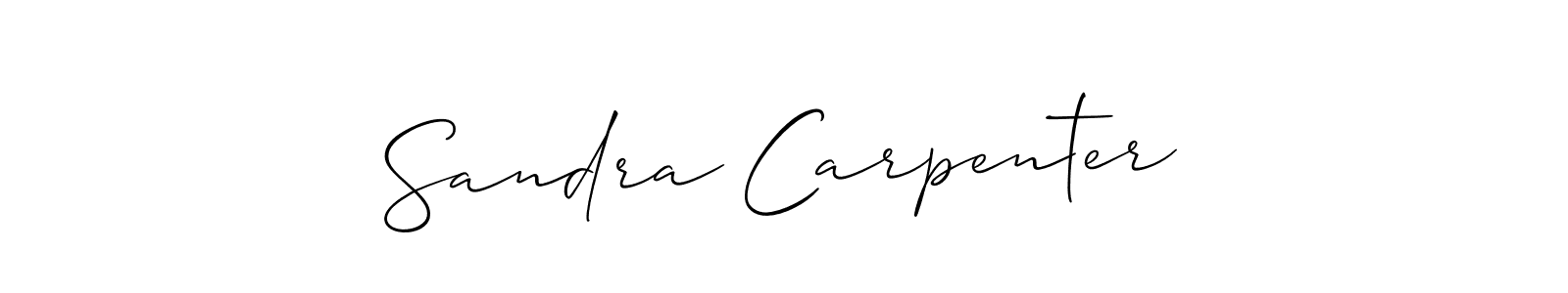 How to make Sandra Carpenter signature? Allison_Script is a professional autograph style. Create handwritten signature for Sandra Carpenter name. Sandra Carpenter signature style 2 images and pictures png