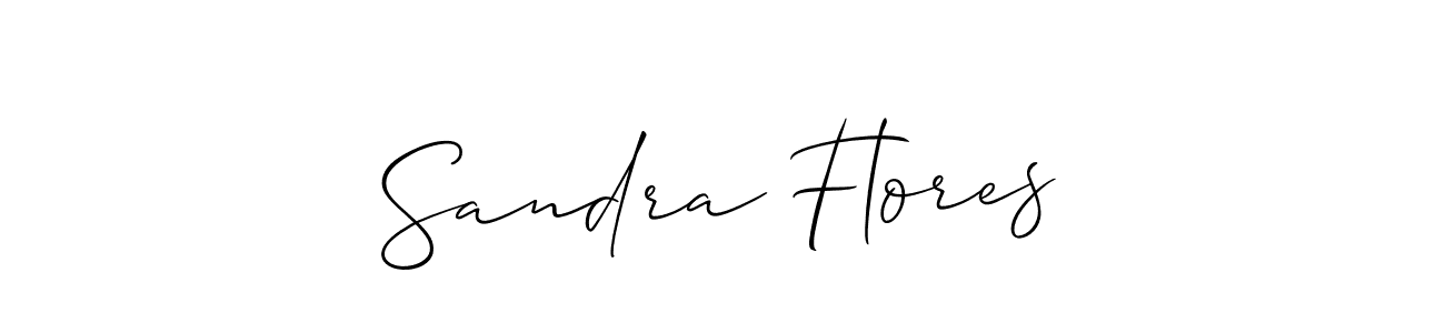 Design your own signature with our free online signature maker. With this signature software, you can create a handwritten (Allison_Script) signature for name Sandra Flores. Sandra Flores signature style 2 images and pictures png