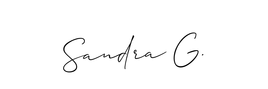 Make a beautiful signature design for name Sandra G.. Use this online signature maker to create a handwritten signature for free. Sandra G. signature style 2 images and pictures png