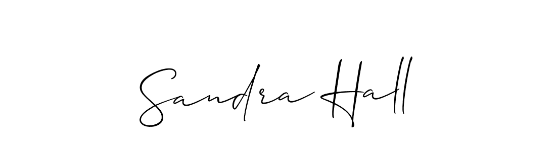 It looks lik you need a new signature style for name Sandra Hall. Design unique handwritten (Allison_Script) signature with our free signature maker in just a few clicks. Sandra Hall signature style 2 images and pictures png