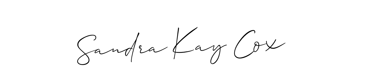 How to Draw Sandra Kay Cox signature style? Allison_Script is a latest design signature styles for name Sandra Kay Cox. Sandra Kay Cox signature style 2 images and pictures png