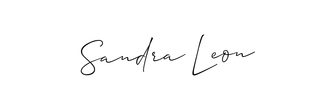 Best and Professional Signature Style for Sandra Leon. Allison_Script Best Signature Style Collection. Sandra Leon signature style 2 images and pictures png
