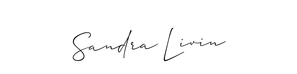 if you are searching for the best signature style for your name Sandra Livin. so please give up your signature search. here we have designed multiple signature styles  using Allison_Script. Sandra Livin signature style 2 images and pictures png