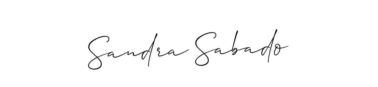 Make a short Sandra Sabado signature style. Manage your documents anywhere anytime using Allison_Script. Create and add eSignatures, submit forms, share and send files easily. Sandra Sabado signature style 2 images and pictures png