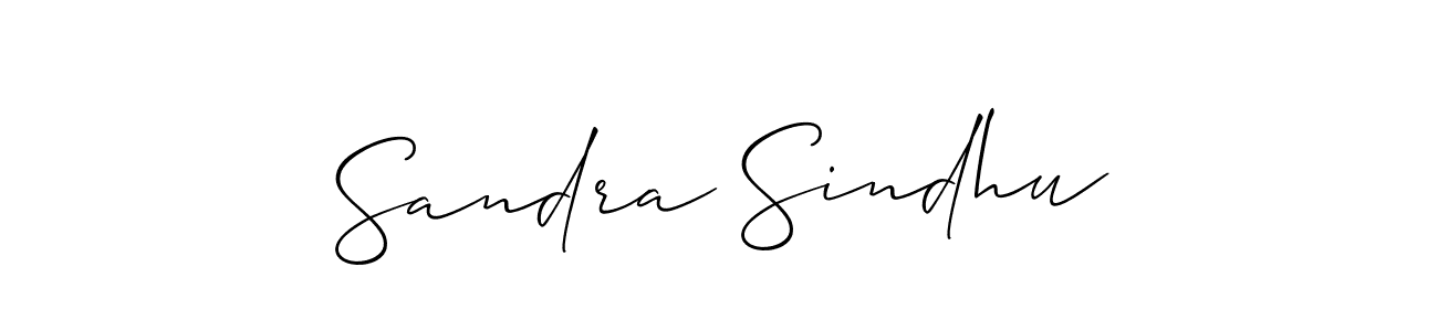 It looks lik you need a new signature style for name Sandra Sindhu. Design unique handwritten (Allison_Script) signature with our free signature maker in just a few clicks. Sandra Sindhu signature style 2 images and pictures png