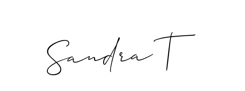 This is the best signature style for the Sandra T name. Also you like these signature font (Allison_Script). Mix name signature. Sandra T signature style 2 images and pictures png