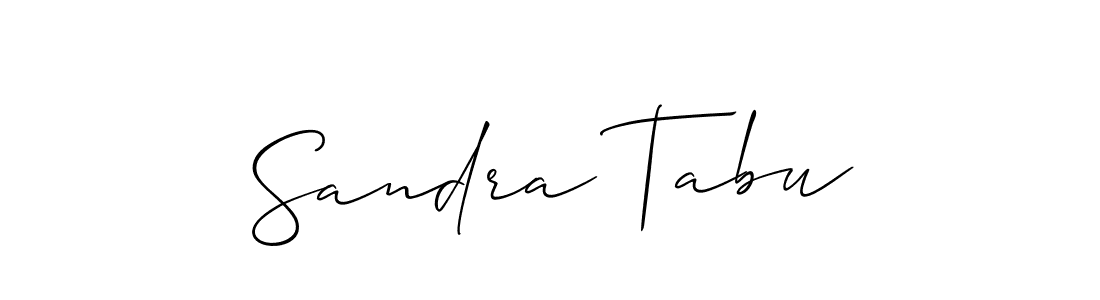 How to make Sandra Tabu name signature. Use Allison_Script style for creating short signs online. This is the latest handwritten sign. Sandra Tabu signature style 2 images and pictures png