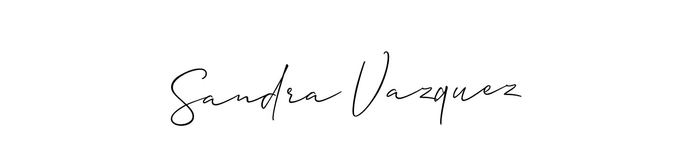 Similarly Allison_Script is the best handwritten signature design. Signature creator online .You can use it as an online autograph creator for name Sandra Vazquez. Sandra Vazquez signature style 2 images and pictures png