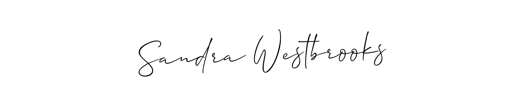 Also we have Sandra Westbrooks name is the best signature style. Create professional handwritten signature collection using Allison_Script autograph style. Sandra Westbrooks signature style 2 images and pictures png