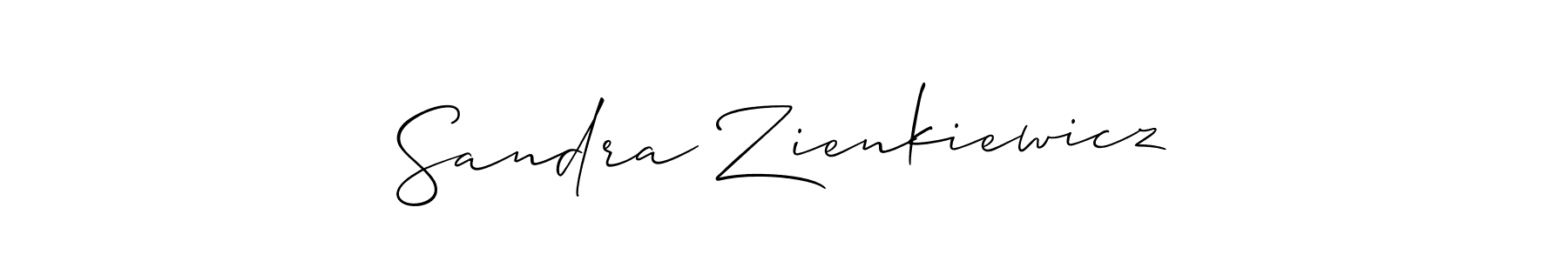 Use a signature maker to create a handwritten signature online. With this signature software, you can design (Allison_Script) your own signature for name Sandra Zienkiewicz. Sandra Zienkiewicz signature style 2 images and pictures png