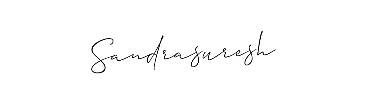 Create a beautiful signature design for name Sandrasuresh. With this signature (Allison_Script) fonts, you can make a handwritten signature for free. Sandrasuresh signature style 2 images and pictures png