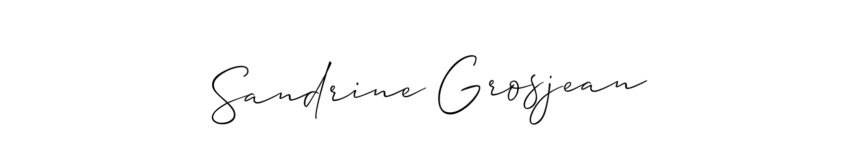 How to Draw Sandrine Grosjean signature style? Allison_Script is a latest design signature styles for name Sandrine Grosjean. Sandrine Grosjean signature style 2 images and pictures png