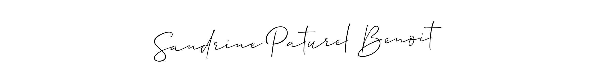 if you are searching for the best signature style for your name Sandrine Paturel Benoit. so please give up your signature search. here we have designed multiple signature styles  using Allison_Script. Sandrine Paturel Benoit signature style 2 images and pictures png