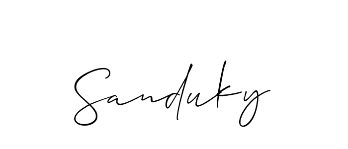 Here are the top 10 professional signature styles for the name Sanduky. These are the best autograph styles you can use for your name. Sanduky signature style 2 images and pictures png