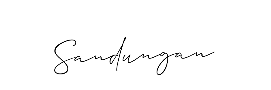 Make a short Sandungan signature style. Manage your documents anywhere anytime using Allison_Script. Create and add eSignatures, submit forms, share and send files easily. Sandungan signature style 2 images and pictures png