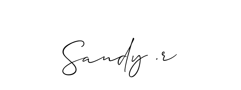 Make a short Sandy .r signature style. Manage your documents anywhere anytime using Allison_Script. Create and add eSignatures, submit forms, share and send files easily. Sandy .r signature style 2 images and pictures png