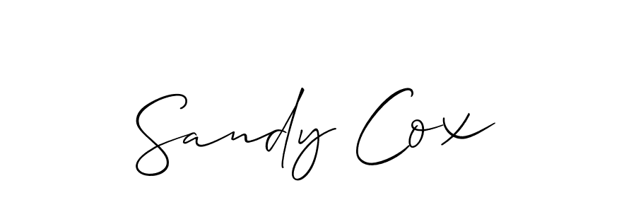 Also You can easily find your signature by using the search form. We will create Sandy Cox name handwritten signature images for you free of cost using Allison_Script sign style. Sandy Cox signature style 2 images and pictures png