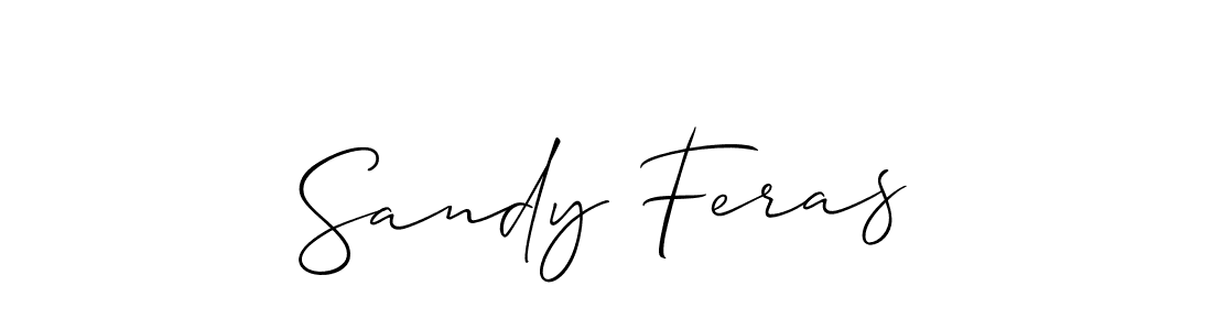 Also You can easily find your signature by using the search form. We will create Sandy Feras name handwritten signature images for you free of cost using Allison_Script sign style. Sandy Feras signature style 2 images and pictures png