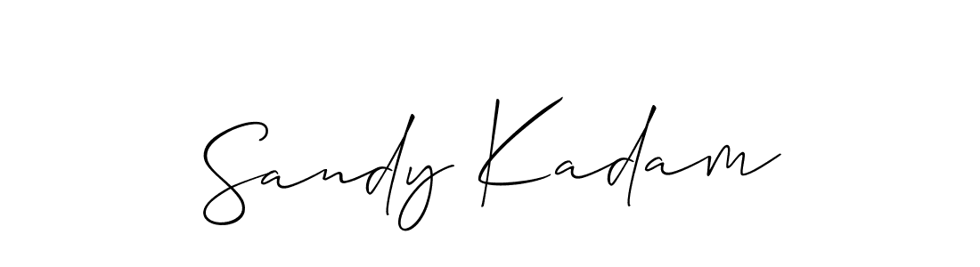 Create a beautiful signature design for name Sandy Kadam. With this signature (Allison_Script) fonts, you can make a handwritten signature for free. Sandy Kadam signature style 2 images and pictures png