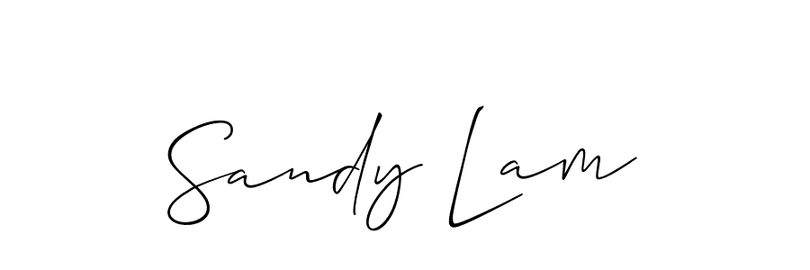 Also we have Sandy Lam name is the best signature style. Create professional handwritten signature collection using Allison_Script autograph style. Sandy Lam signature style 2 images and pictures png