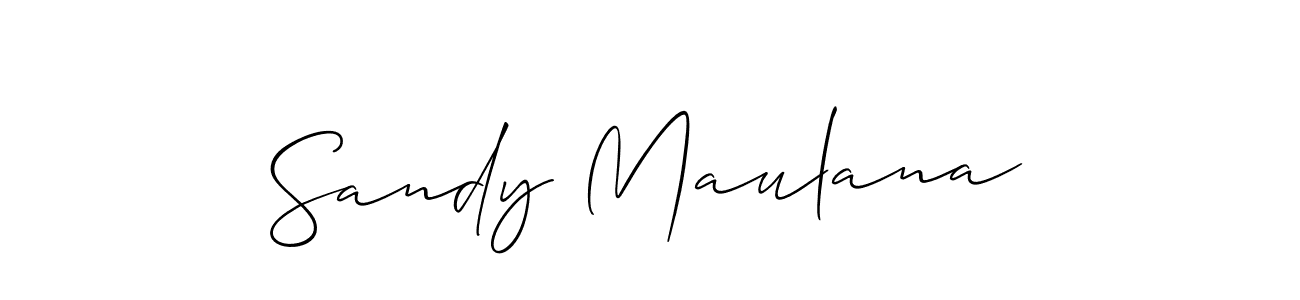 How to Draw Sandy Maulana signature style? Allison_Script is a latest design signature styles for name Sandy Maulana. Sandy Maulana signature style 2 images and pictures png