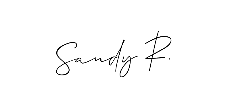 Once you've used our free online signature maker to create your best signature Allison_Script style, it's time to enjoy all of the benefits that Sandy R. name signing documents. Sandy R. signature style 2 images and pictures png