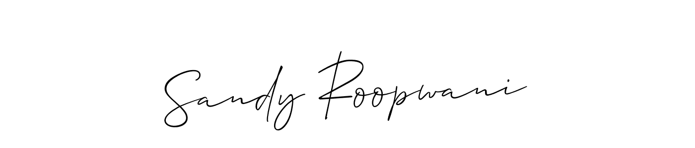 Best and Professional Signature Style for Sandy Roopwani. Allison_Script Best Signature Style Collection. Sandy Roopwani signature style 2 images and pictures png