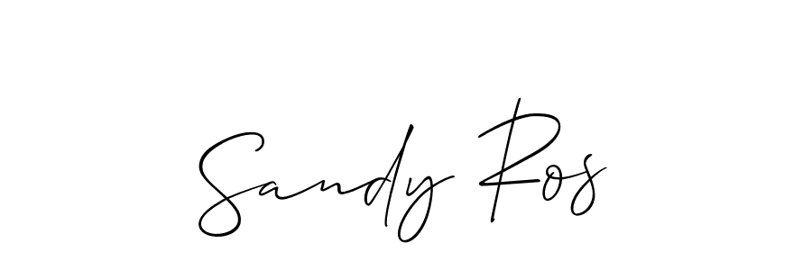 Sandy Ros stylish signature style. Best Handwritten Sign (Allison_Script) for my name. Handwritten Signature Collection Ideas for my name Sandy Ros. Sandy Ros signature style 2 images and pictures png