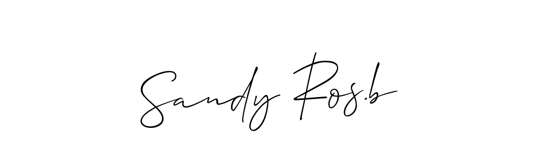 Sandy Ros.b stylish signature style. Best Handwritten Sign (Allison_Script) for my name. Handwritten Signature Collection Ideas for my name Sandy Ros.b. Sandy Ros.b signature style 2 images and pictures png