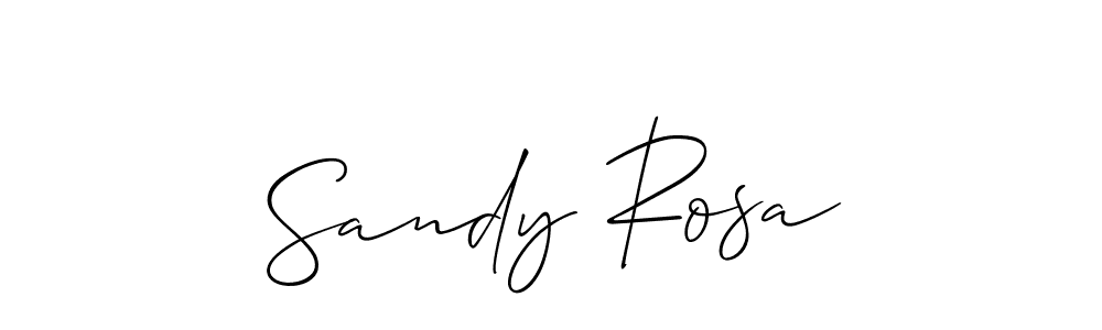 Allison_Script is a professional signature style that is perfect for those who want to add a touch of class to their signature. It is also a great choice for those who want to make their signature more unique. Get Sandy Rosa name to fancy signature for free. Sandy Rosa signature style 2 images and pictures png