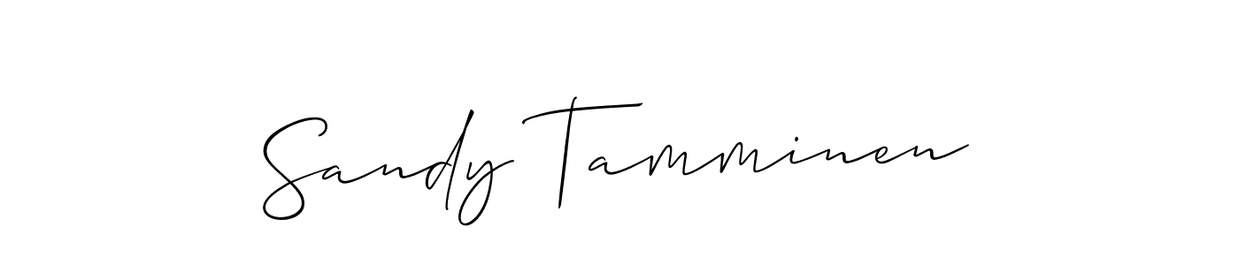 Use a signature maker to create a handwritten signature online. With this signature software, you can design (Allison_Script) your own signature for name Sandy Tamminen. Sandy Tamminen signature style 2 images and pictures png