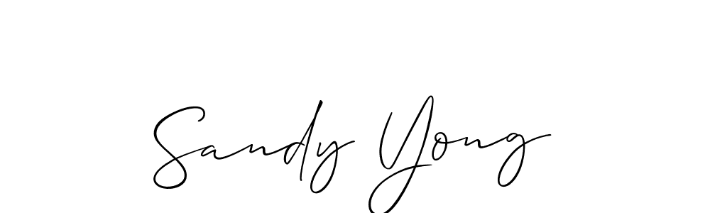 Make a beautiful signature design for name Sandy Yong. Use this online signature maker to create a handwritten signature for free. Sandy Yong signature style 2 images and pictures png