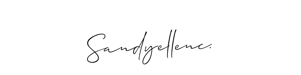 Once you've used our free online signature maker to create your best signature Allison_Script style, it's time to enjoy all of the benefits that Sandyellenc. name signing documents. Sandyellenc. signature style 2 images and pictures png