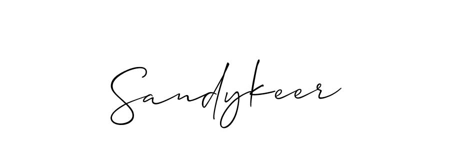 Once you've used our free online signature maker to create your best signature Allison_Script style, it's time to enjoy all of the benefits that Sandykeer name signing documents. Sandykeer signature style 2 images and pictures png