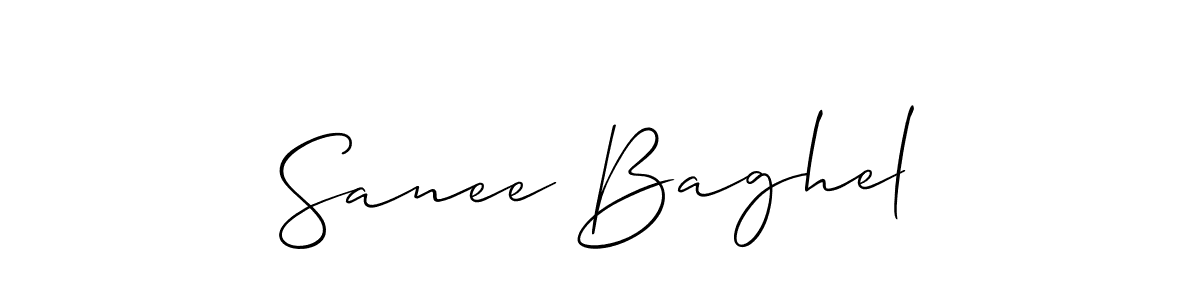 You should practise on your own different ways (Allison_Script) to write your name (Sanee Baghel) in signature. don't let someone else do it for you. Sanee Baghel signature style 2 images and pictures png