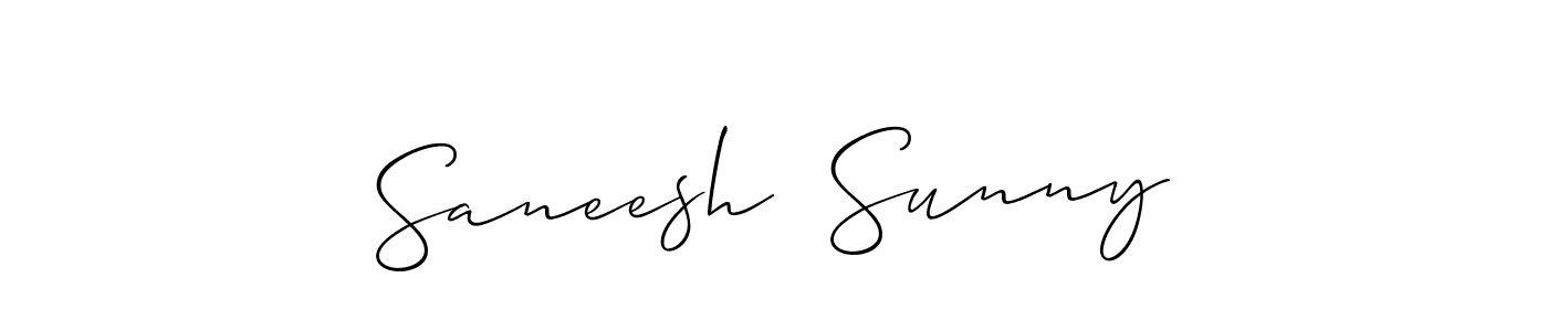 How to Draw Saneesh  Sunny signature style? Allison_Script is a latest design signature styles for name Saneesh  Sunny. Saneesh  Sunny signature style 2 images and pictures png
