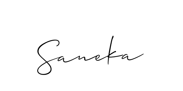 if you are searching for the best signature style for your name Saneka. so please give up your signature search. here we have designed multiple signature styles  using Allison_Script. Saneka signature style 2 images and pictures png