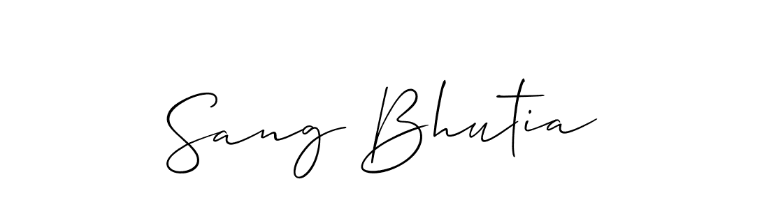 Here are the top 10 professional signature styles for the name Sang Bhutia. These are the best autograph styles you can use for your name. Sang Bhutia signature style 2 images and pictures png